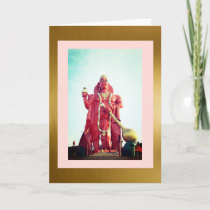 Lord Hanuman, 5" x 7" Folded Greeting Card