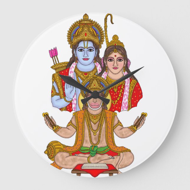 Lord Hanuman Clock (Front)