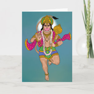 Lord Hanuman Greeting Card