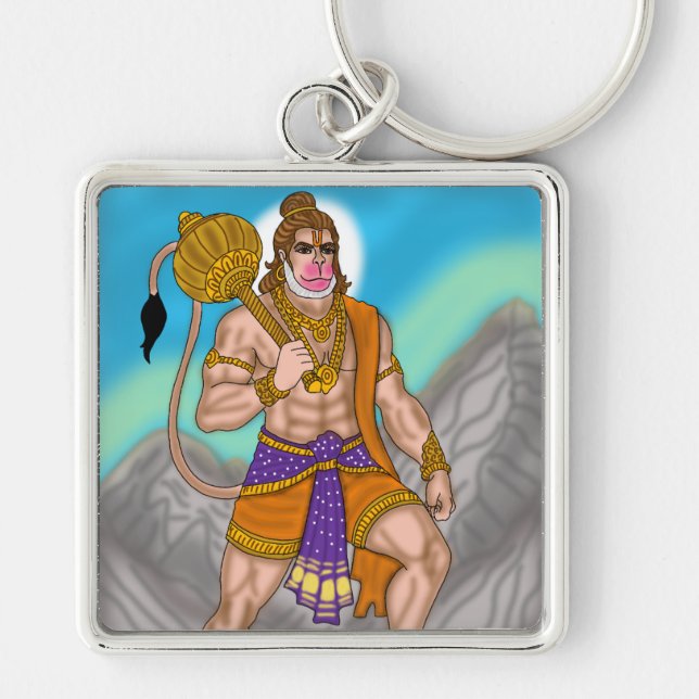 Lord Hanuman Keychain (Front)