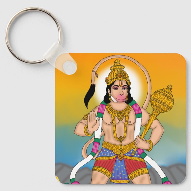 Lord Hanuman Keychain (Front)
