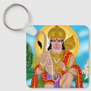 Lord Hanuman Keyring – Spiritual Keychain for Ever