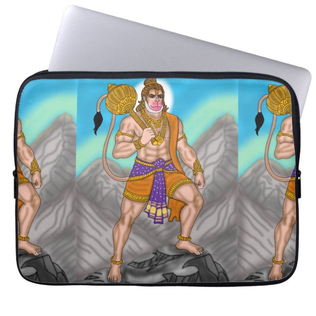 Lord Hanuman Laptop Cover (Front)