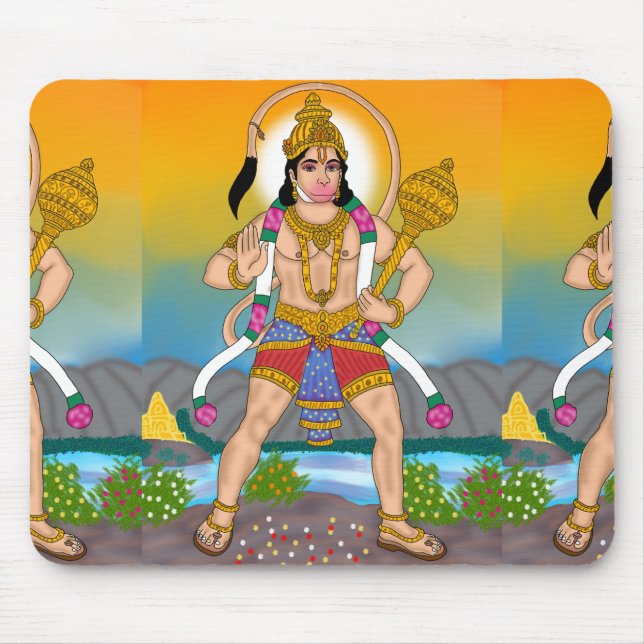 Lord Hanuman Mouse Pad (Front)