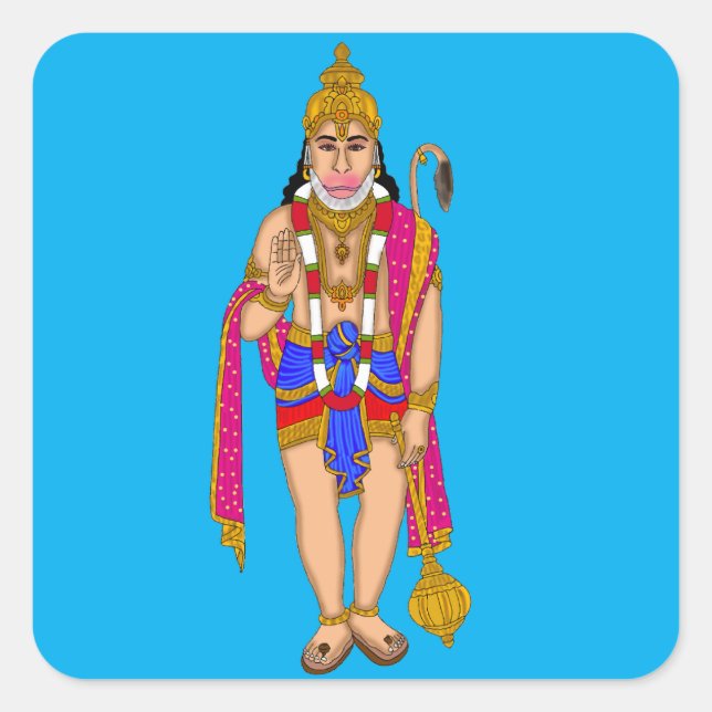 Lord Hanuman Sticker (Front)