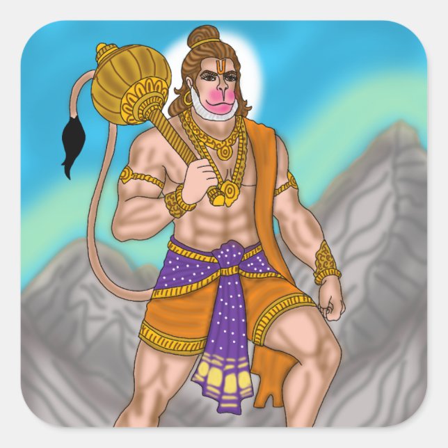 Lord Hanuman Sticker (Front)