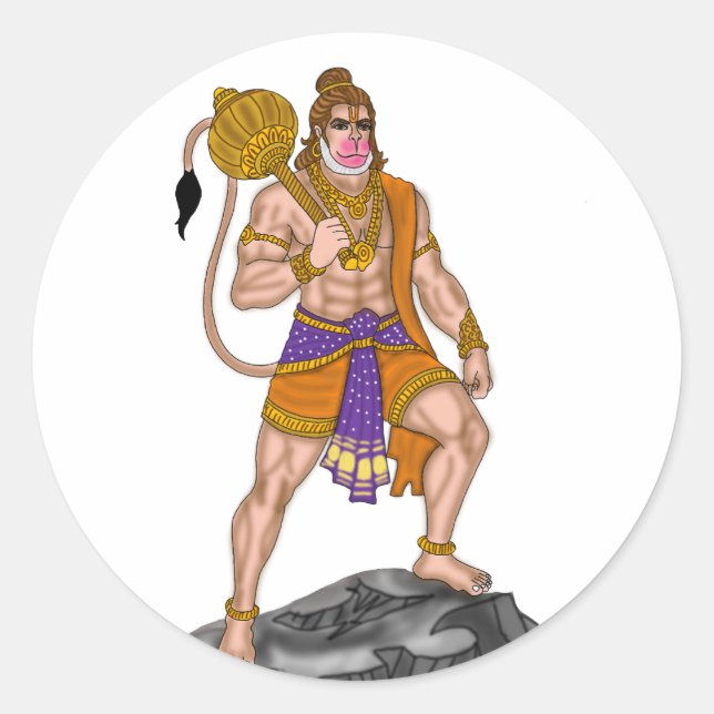 Lord Hanuman Sticker (Front)