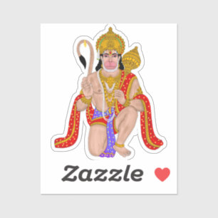 Lord Hanuman Sticker – Spiritual & Motivational De