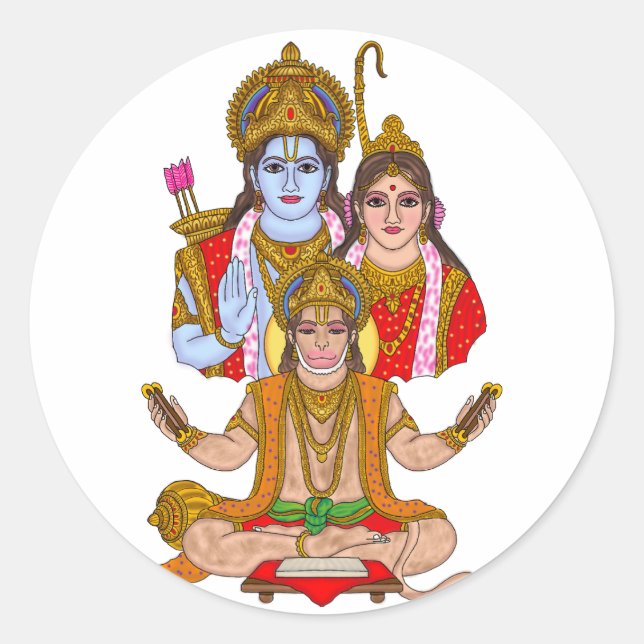 Lord Hanuman Stickers (Front)