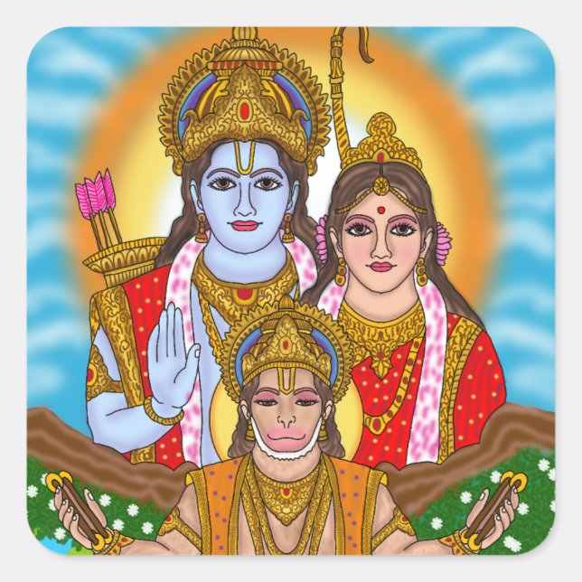 Lord Hanuman Stickers (Front)