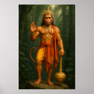 Lord Hanuman   The Mighty Devotee and Protector Poster