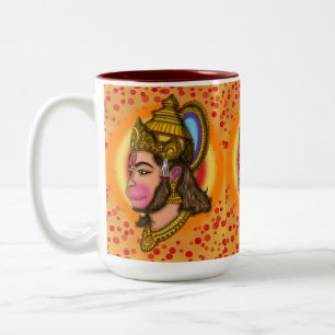Lord Hanuman  Two-Tone Coffee Mug