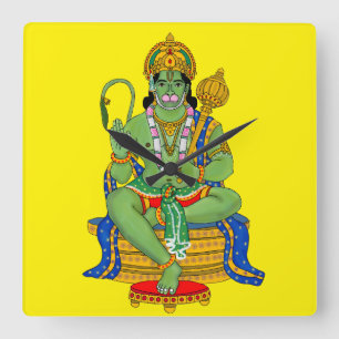 Lord Hanuman Wall Clock