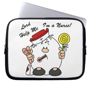 Lord Help Me I'm a Nurse Laptop Sleeve