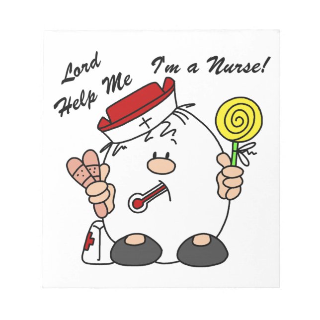 Lord Help Me I'm a Nurse Notepad (Front)