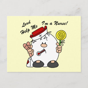Lord Help Me I'm a Nurse Postcard