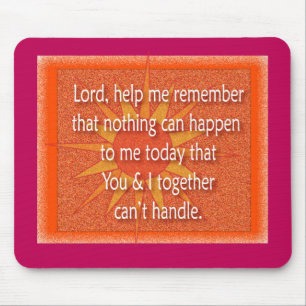 Lord help me remember mouse mat