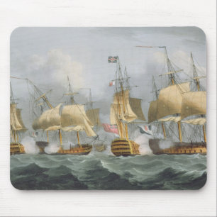 Lord Howe in the Queen Charlotte, Breaking the Ene Mouse Mat