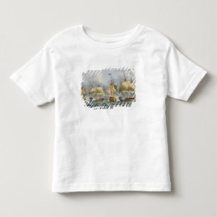 Lord Howe in the Queen Charlotte, Breaking the Ene Toddler T-Shirt