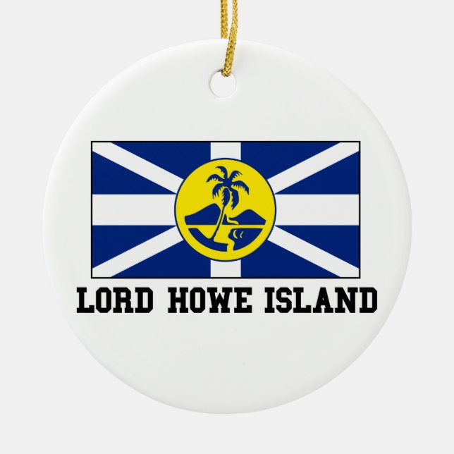 Lord Howe Island Ceramic Tree Decoration (Front)