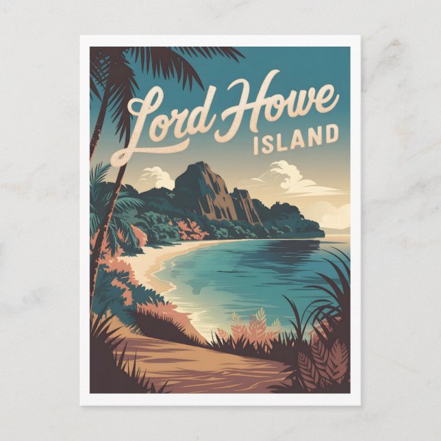 Lord Howe Island Vintage Postcard (Front)
