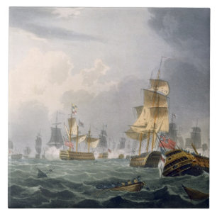 Lord Howe's Victory, 1st June 1794, engraved by Th Tile