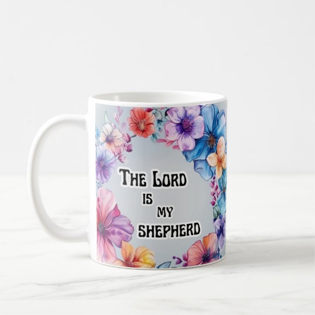 Lord Is My Shepherd Coffee Mug (Left)