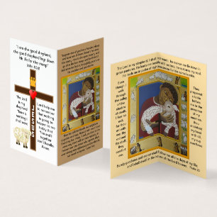 Lord is my shepherd Lost sheep prayer card