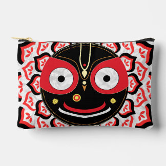 Lord Jagannath Face Chakra Hindu Deity Accessory Pouch