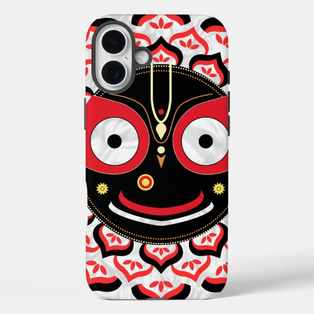 Lord Jagannath Face Chakra Hindu Deity Case-Mate iPhone Case (Back)