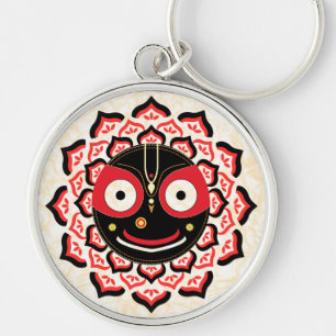 Lord Jagannath Face Chakra Hindu Deity Key Ring