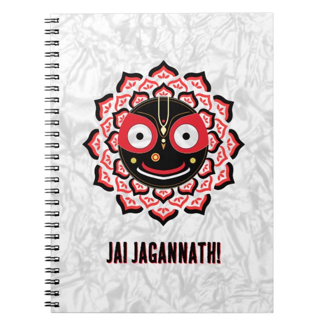 Lord Jagannath Face Chakra Hindu Deity Notebook (Front)
