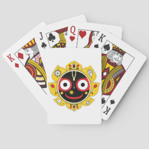 Lord Jagannath Face Hindu Deity Spiritual Playing Cards