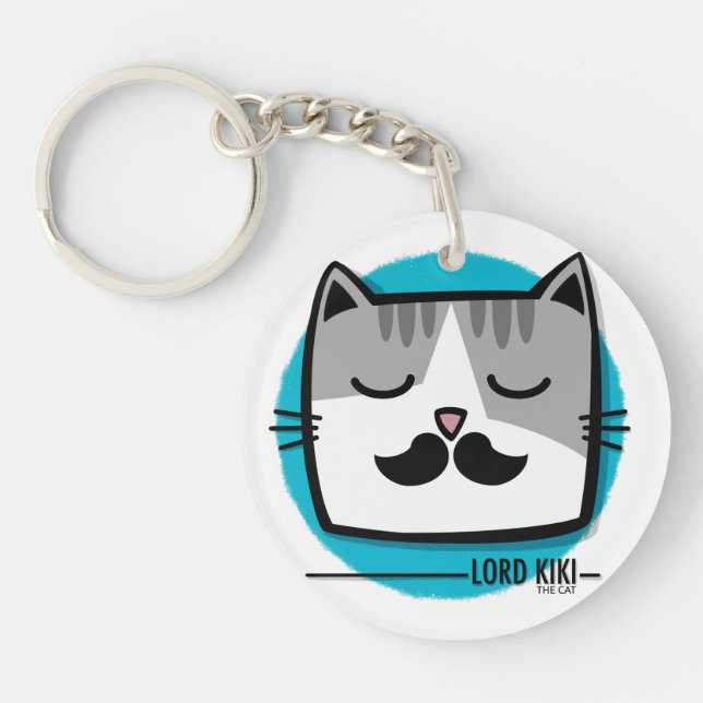 Lord Kiki the cat  Key Ring (Front)