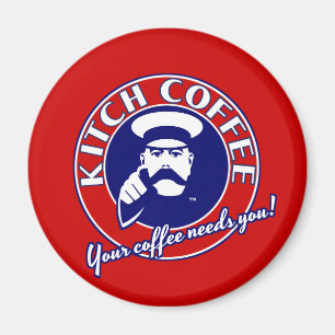 Lord Kitchener Kitch Coffee Magnet