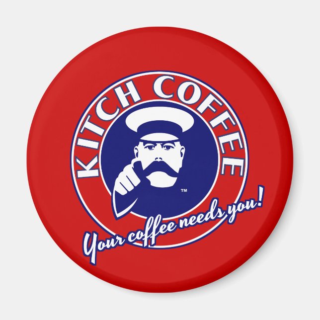 Lord Kitchener Kitch Coffee Magnet (Front)