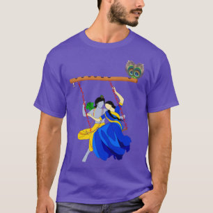 Lord Krishna And Radha Eternal LovePremium T-Shirt