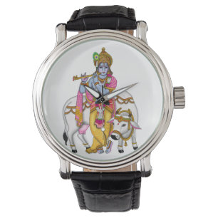 Lord Krishna Clock Watch