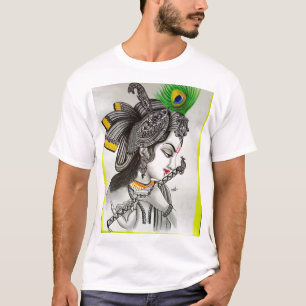 Lord Krishna designing t-shirt for men