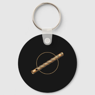Lord Krishna Flute Nsuri Hindu God Spiritual Bhakt Key Ring