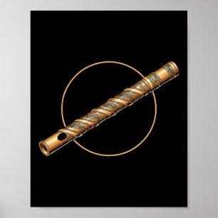 Lord Krishna Flute Nsuri Hindu God Spiritual Bhakt Poster