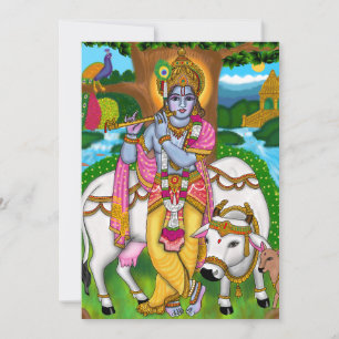 Lord Krishna Greeting Card