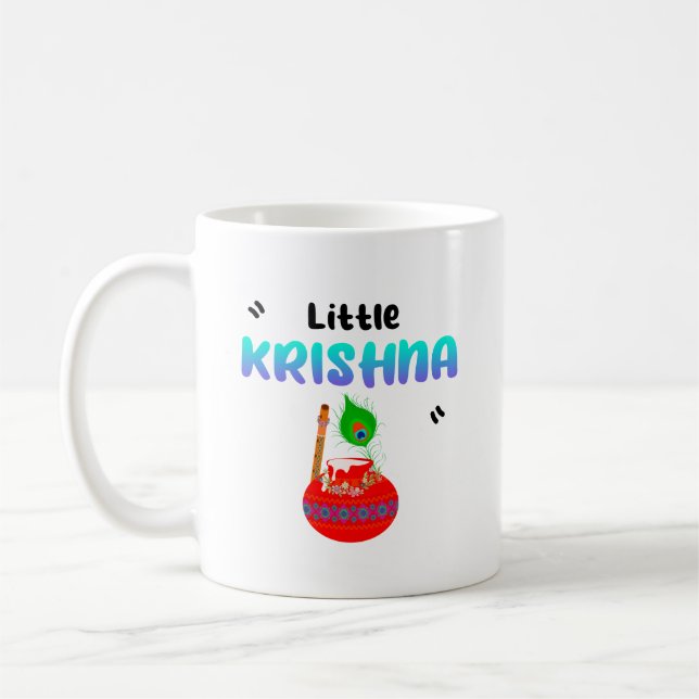 Lord Krishna Janmashtami Laddu Gopal Coffee Mug (Left)