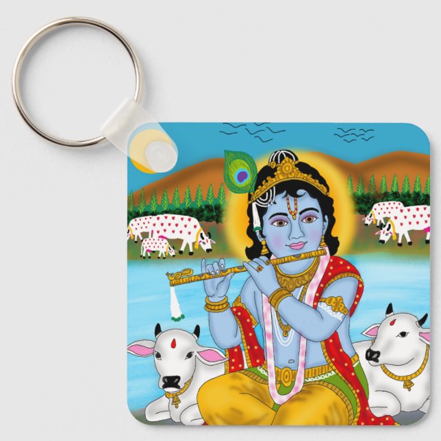 Lord Krishna Keychain  (Front)