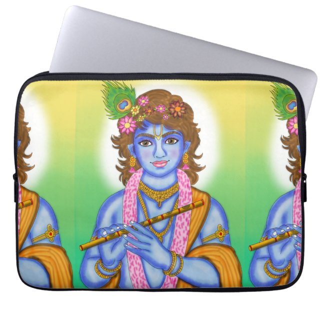 Lord Krishna Laptop Case (Front)