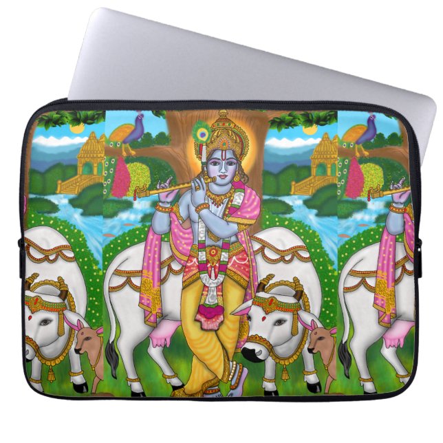 Lord Krishna Laptop Cover (Front)
