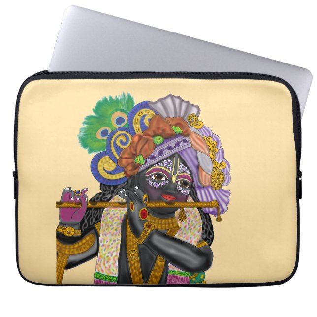 Lord Krishna  Laptop Sleeve (Front)