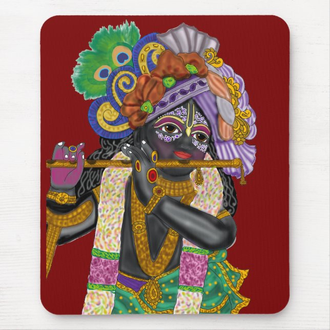 Lord Krishna Mouse Pad (Front)