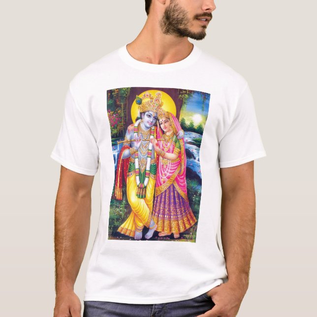 Lord Krishna & Radha T-Shirt (Front)