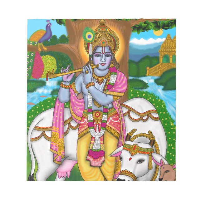 Lord Krishna Stationery Notepad (Front)